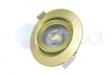 Встраиваемый светодиодный светильник PSP-R 9044 GOLD 7W 4000K 38° круг/поворот IP40 Jazzway - 5014954