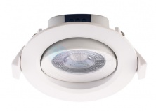 Встраиваемый светодиодный светильник PSP-R 9044 7W 4000K 38° круг/поворот White IP40 Jazzway - 5004504