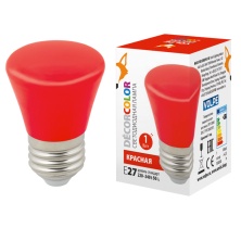 LED-D45-1W/RED/E27/FR/С BELL  