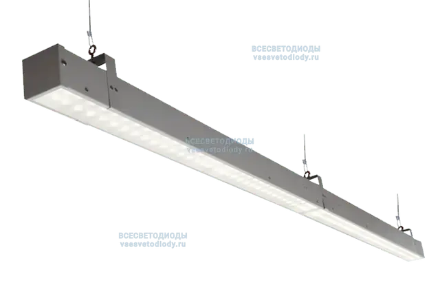 Светильник Слимлайт Линейный 40W-5000Lm 6000-6500К Микропризма IP40 с БАП (aax.tech) на 3 часа производство ВСЕСВЕТОДИОДЫ арт. vs311-40-mpr-6k-nc3h