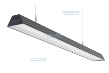 Светильник ТРЕЙД VS304 40W-5000Lm 4000-4500К МИКРОПРИЗМА IP40 с БАП (vsesv) на 3 часа чёрный арт. vs304-40-mpr-4k-li3h-ral9005 - vs304-40-mpr-4k-li3h-ral9005