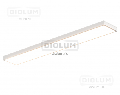 Светодиодные светильники 1195х180х40 IP54/65 38Вт SL БАП 2 часа (равномерная засветка) Diolum-OF-IP54-БАП2-1312SL производства Diolum