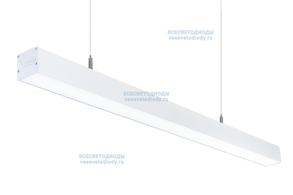 Светильник СЛИМФЛЕШ VS310 линейный 76W-9500Lm 6000-6500К ОПАЛ IP40 с БАП (aax.tech) на 1 час арт. vs310-75-op-6k-nc1h