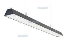 Светильник ТРЕЙД VS306 76W-9500Lm 6000-6500К ОПАЛ IP40 с БАП (aax.tech) на 3 часа чёрный арт. vs306-76-op-6k-nc3h-RAL9005 - vs306-76-op-6k-nc3h-RAL9005