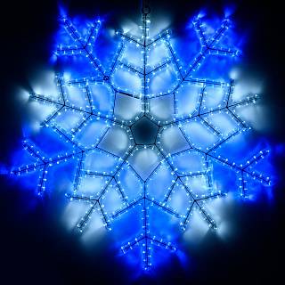 Фигура ARD-SNOWFLAKE-M6-890x890-576LED White/Blue - 025309