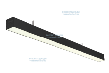 Светильник СЛИМФЛЕШ VS310 линейный 75W-9500Lm 4000-4500К ОПАЛ IP40 с БАП (vsesv) на 1 час чёрный арт. vs310-75-op-4k-li1h-RAL9005 - vs310-75-op-4k-li1h-RAL9005