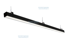 Светильник Слимлайт Линейный 40W-5000Lm 6000-6500К Микропризма IP40 с БАП (aax.tech) на 3 часа черный производство ВСЕСВЕТОДИОДЫ арт. vs311-40-mpr-6k-nc3h-RAL9005 - vs311-40-mpr-6k-nc3h-RAL9005