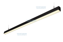 Светильник КРИСТАЛЛ VS352 56W-6150Lm 4000-4500К ПРОЗРАЧНЫЙ IP44 с БАП (vsesv) на 3 часа чёрный арт. vs352-56-tr-4k-li3h-ral9005 - vs352-56-tr-4k-li3h-ral9005