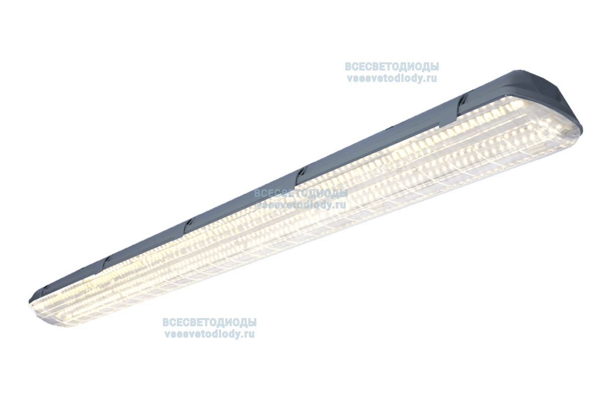 Cветильник АЙСБЕРГ VS103M 76W-9500Lm 4000-4500К ПРОЗРАЧНЫЙ IP65 с БАП (vsesv) на 3 часа арт. vs103m-76-tr-4k-li3h