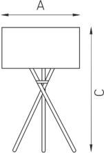 Светильник Columbus T 560-360 WH/CH производства Световые Технологии - 1082000030