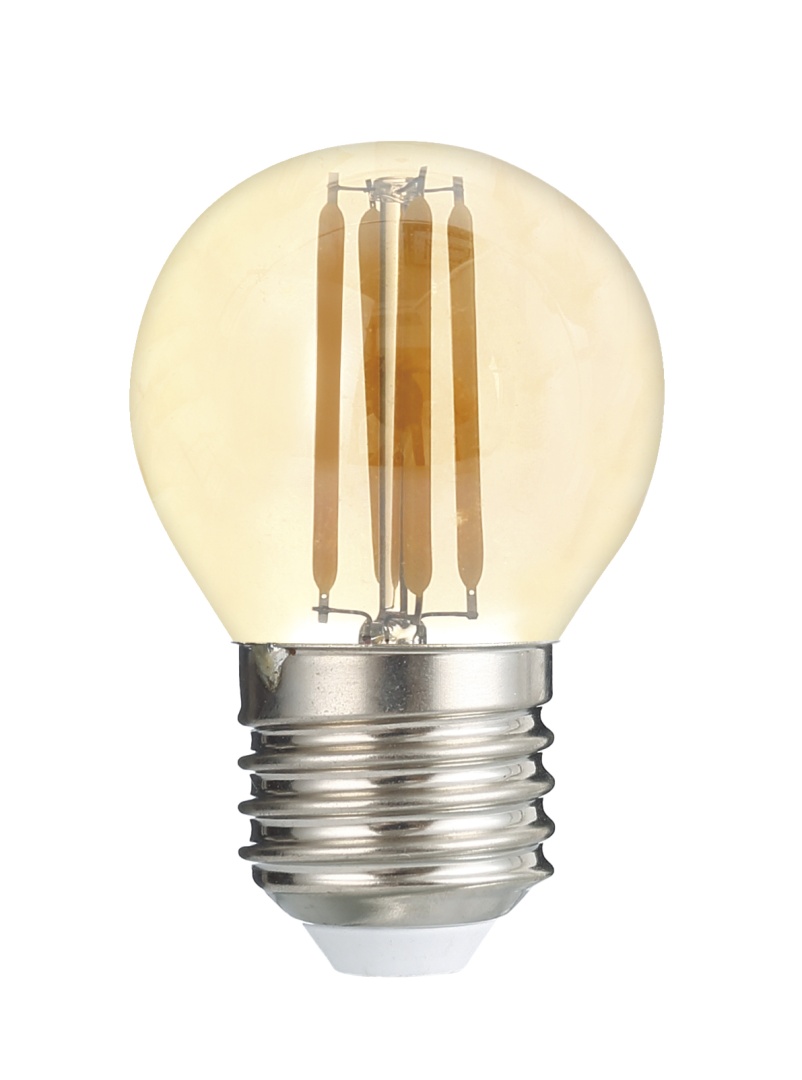 Светодиодный светильник PLED OMNI G45 6w E27 3000K Gold 230/50  Jazzway арт. 5021242 - 5021242