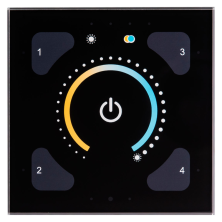 Панель управления сенсорная 192GB DALI DT8 черное стекло  