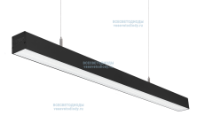 Светильник СЛИМФЛЕШ VS310 линейный 40W-5000Lm 6000-6500К МИКРОПРИЗМА IP40 с БАП (aax.tech) на 1 час чёрный арт. vs310-40-mpr-6k-nc1h-RAL9005 - vs310-40-mpr-6k-nc1h-RAL9005