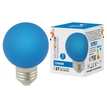 LED-G60-3W/BLUE/E27/FR/С  