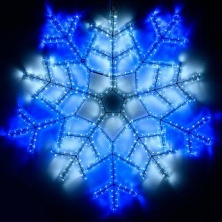 Фигура ARD-SNOWFLAKE-M6-890x890-576LED White/Blue - 025309