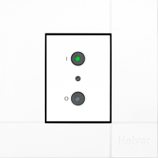 Панель управления дим. 121200 белый пластик  