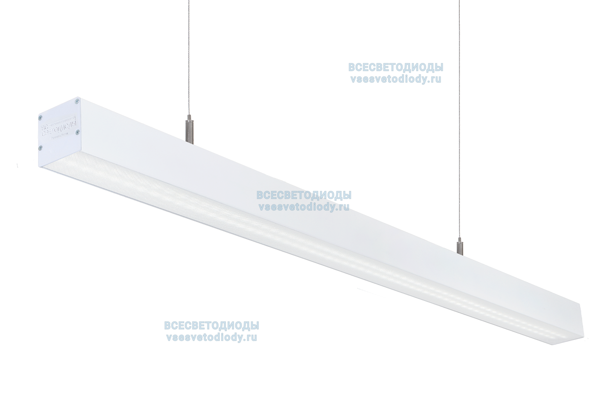 Светильник СЛИМФЛЕШ VS310 линейный 40W-5000Lm 6000-6500К МИКРОПРИЗМА IP40 с БАП (vsesv) на 1 час арт. vs310-40-mpr-6k-li1h