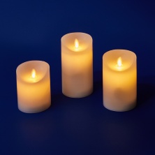 ULD-F055 WARM WHITE RC CANDLE SET3  