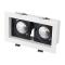 Светильник CL-KARDAN-S180x102-2x9W Warm (WH-BK, 38 deg) (Arlight, IP20 Металл, 3 года) арт. 024130 - 024130