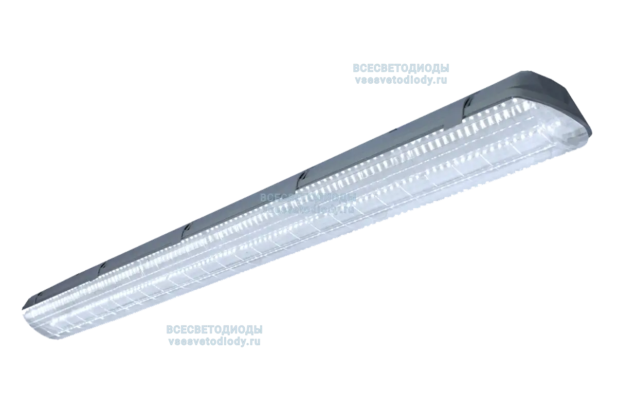 Светильник Айсберг 58W-7250Lm IP65 5000-5500К Прозрачный с БАП (vsesv) на 1 час производство ВСЕСВЕТОДИОДЫ арт. vs102m-58-tr-5k-li1h