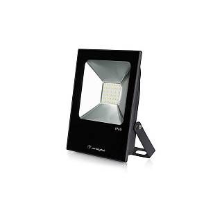 Светодиодный прожектор AR-FLAT-ICE-30W-220V Warm (Black, 120 deg) Arlight арт. 023581 - 023581