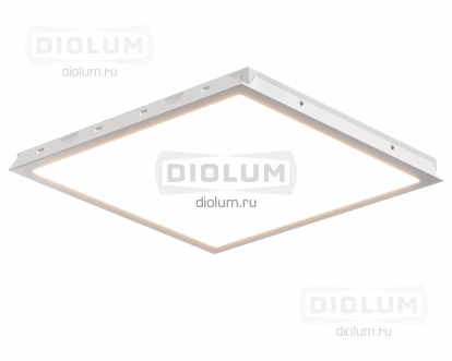 Светодиодные светильники Clip in 600х600х40 IP54/65 38Вт SL БАП 2 часа (равномерная засветка) Diolum-OF-IP54-БАП2-1812SL производства Diolum
