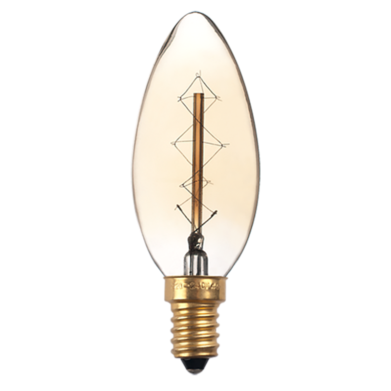 Светодиодный светильник RETRO C35   GOLD 40w E14 Jazzway арт. 2858290 - 2858290