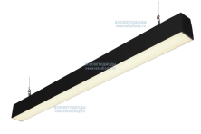 Модульный линейный светодиодный светильник КРИСТАЛЛ 37Вт-4050Лм, 4000-4500K, Прозрачный, IP44 с БАП (aax.tech) на 1 час Черный производство ВСЕСВЕТОДИОДЫ арт. vs351-37-tr-4k-nc1h-9005 - vs351-37-tr-4k-nc1h-9005