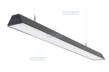 Светильник ТРЕЙД VS305 58W-7250Lm 5000-5500К ОПАЛ IP40 с БАП (vsesv) на 1 час чёрный арт. vs305-58-op-5k-li1h-RAL9005 - vs305-58-op-5k-li1h-RAL9005