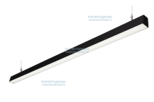 Светильник КРИСТАЛЛ VS354-Z 45W-5100Lm 5000-5500К ПРОЗРАЧНЫЙ IP44 с БАП (vsesv) на 3 часа чёрный арт. vs354-45-tr-5k-li3h-ral9005-z - vs354-45-tr-5k-li3h-ral9005-z