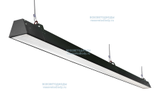 Светильник РИТЕЙЛ VS301-Z 40W-5000Lm 5000-5500К ОПАЛ IP40 с БАП (vsesv) на 1 час чёрный арт. vs301-40-op-5k-li1h-RAL9005-z - vs301-40-op-5k-li1h-RAL9005-z