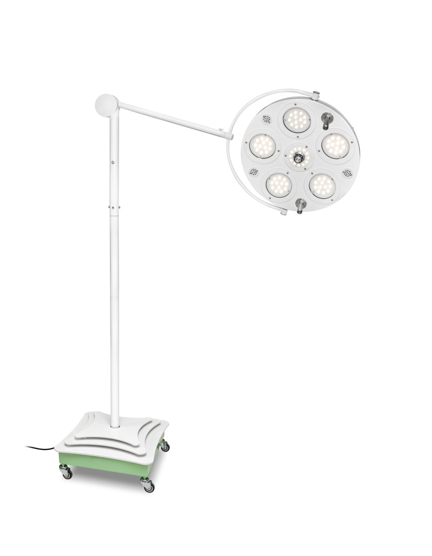Медицинский хирургический светильник «FotonFly 6MG-А», перекатной с блоком
аварийного питания - FotonFly 6MG-А