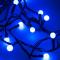 Светодиодная гирлянда ARD-BALL-CLASSIC-D13-5000-BLACK-50LED BLUE (230V, 3.5W) (Ardecoled, IP65) арт. 025564 - 025564