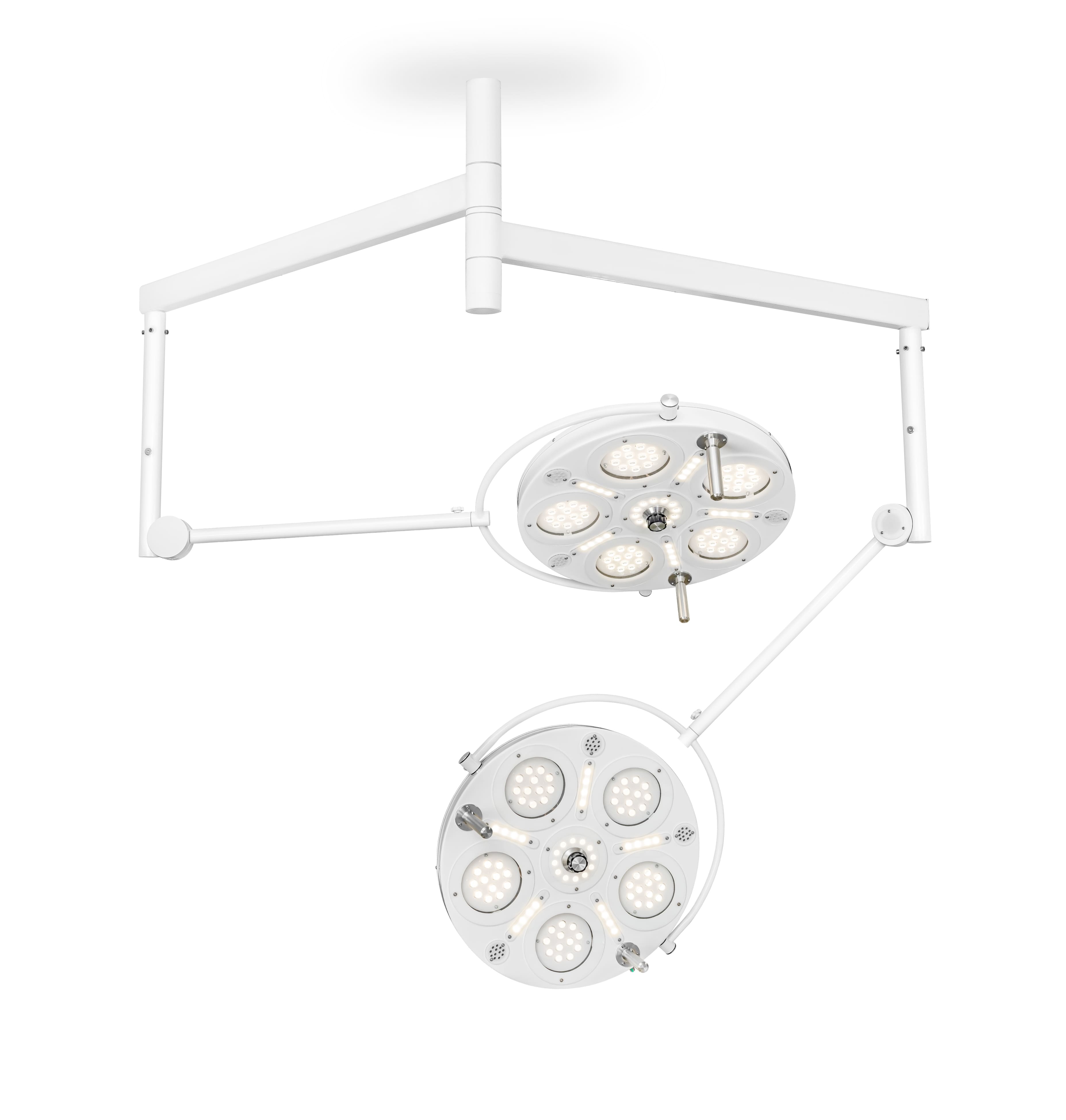Медицинский двухкупольный хирургический светильник «FotonFly 6S6S», потолочный подвес - FotonFly 6S6S