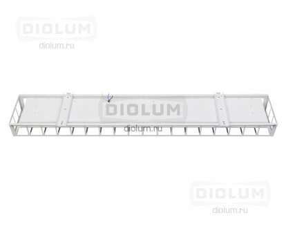 Светодиодные светильники для спортзала с решеткой 1200 мм 60Вт БАП 2 часа Diolum-OF-БАП2-1311NW60R производства Diolum