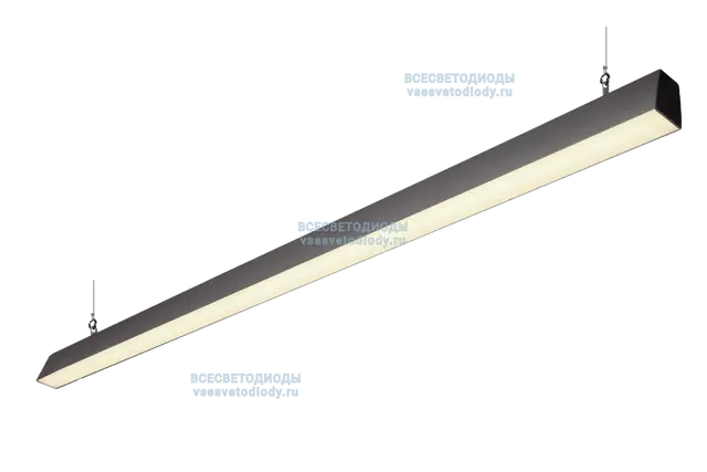 Модульный линейный светодиодный светильник КРИСТАЛЛ 56Вт-6150Лм, 4000-4500K, Прозрачный IP44 с БАП (aax.tech) на 3 часа производство ВСЕСВЕТОДИОДЫ арт. vs352-56-tr-4k-nc3h