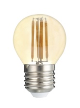 Светодиодный светильник PLED OMNI G45 6w E27 3000K Gold 230/50  Jazzway арт. 5021242 - 5021242