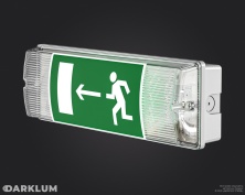 Светодиодный аварийный светильник Brick 6Вт 5000К с БАП 3 часа IP65 DARKLUM-PRM-BRC-3410-65-W-N•6 производства Diolum - DARKLUM-PRM-BRC-3410-65-W-N•6