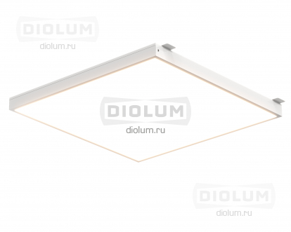 Светодиодные светильники Грильято 585х585х40 IP54/65 38Вт SL БАП 2 часа (равномерная засветка) Diolum-OF-IP54-БАП2-1212SL производства Diolum