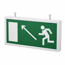 Светодиодный аварийно-эвакуационный указатель Импреза-Виа-НВЛВ-А направление к выходу налево вверх  - Импреза-Виа-НВЛВ-А