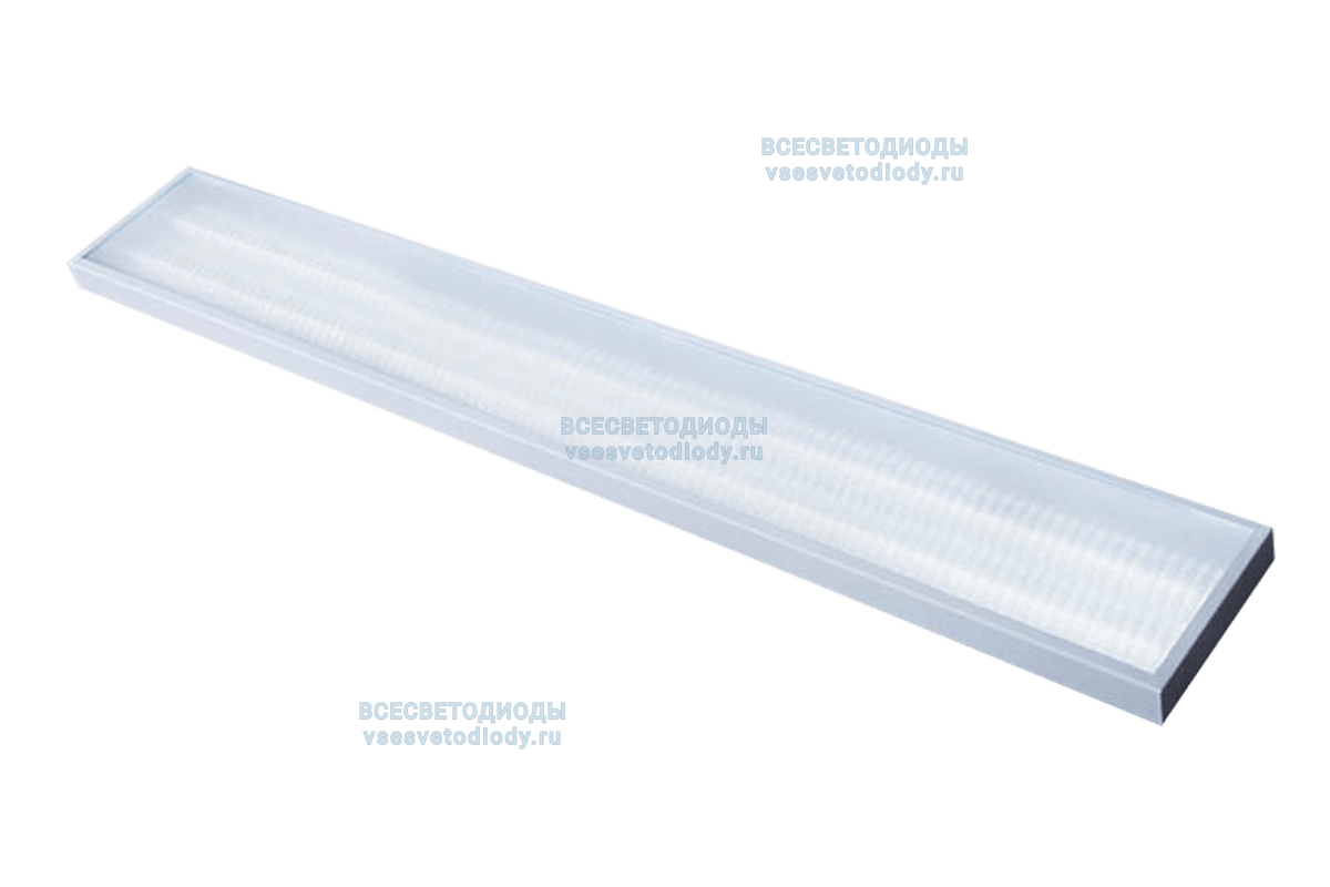 Светильник МАКСИ VS251-IP65 40W-5000Lm 6000-6500К ОПАЛ с БАП (vsesv) на 3 часа арт. vs251-40-op-6k-ip65-li3h