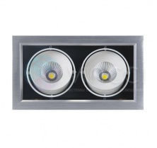 Карданный светодиодный светильник PSP-S 112 2x9W 4000K 24° GREY IP40 Jazzway - 1038135