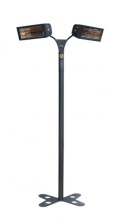 ИК-обогреватель HELIOSA 993 IPX5 (3000Вт) стойка "плечи держатели", цвет черный арт. 993 - 993