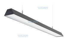 Светильник ТРЕЙД VS305 58W-7250Lm 6000-6500К МИКРОПРИЗМА IP40 с БАП (vsesv) на 3 часа чёрный арт. vs305-58-mpr-6k-li3h-RAL9005 - vs305-58-mpr-6k-li3h-RAL9005