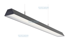 Светильник ТРЕЙД VS306 76W-9500Lm 6000-6500К МИКРОПРИЗМА IP40 с БАП (aax.tech) на 1 час чёрный арт. vs306-76-mpr-6k-nc1h-RAL9005 - vs306-76-mpr-6k-nc1h-RAL9005