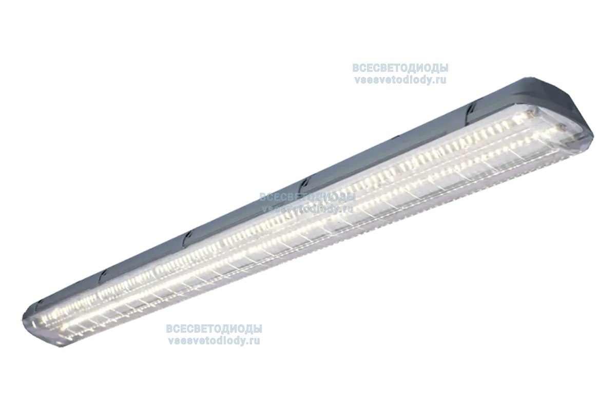 Светильник Айсберг 40W-5000Lm IP65 4000-4500К Прозрачный с БАП (vsesv) на 3 часа производство ВСЕСВЕТОДИОДЫ арт. vs101m-40-tr-4k-li3h