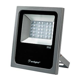 Светодиодный прожектор AR-FLAT-ARCHITECT-30W-220V Warm (Grey, 50x70 deg) Arlight арт. 024170 - 024170