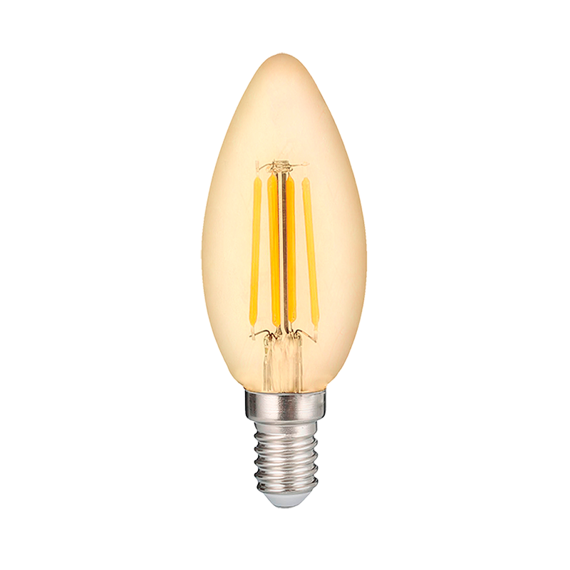 Светодиодный светильник PLED OMNI C35 8w E14 4000K Gold 230/50  Jazzway арт. 5020948 - 5020948