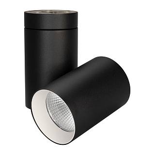 Светильник SP-POLO-SURFACE-TURN-R85-15W Day4000 (BK-WH, 40 deg) Arlight арт. 027561 - 027561