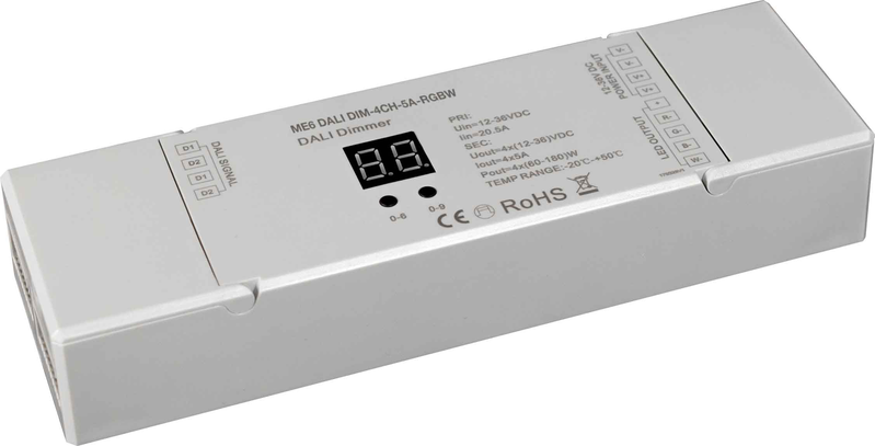 Светильник Диммер DT8 ME6 DALI DIM-4CH-5A-RGBW производства Световые Технологии - 4911005630